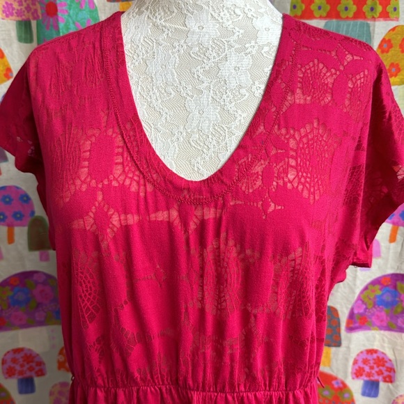 Lole Lace Semi Sheer Bathing Suit Cover Up/Dress. Medium - Picture 2 of 11